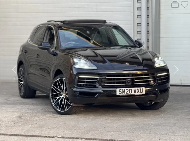 Porsche Cayenne in Black — premium car valuation