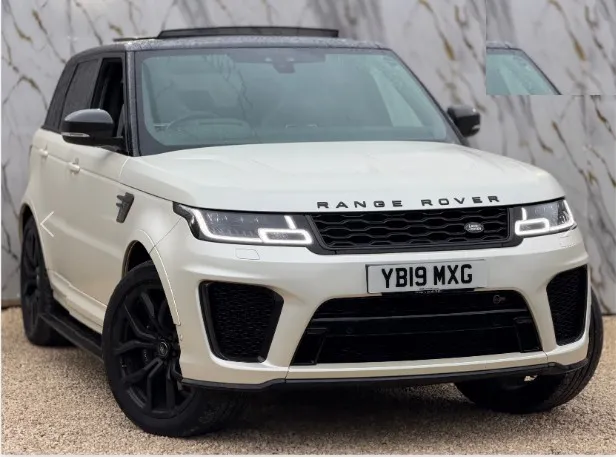 Land Rover Range Rover Sport SVR in Fuji White — premium car valuation